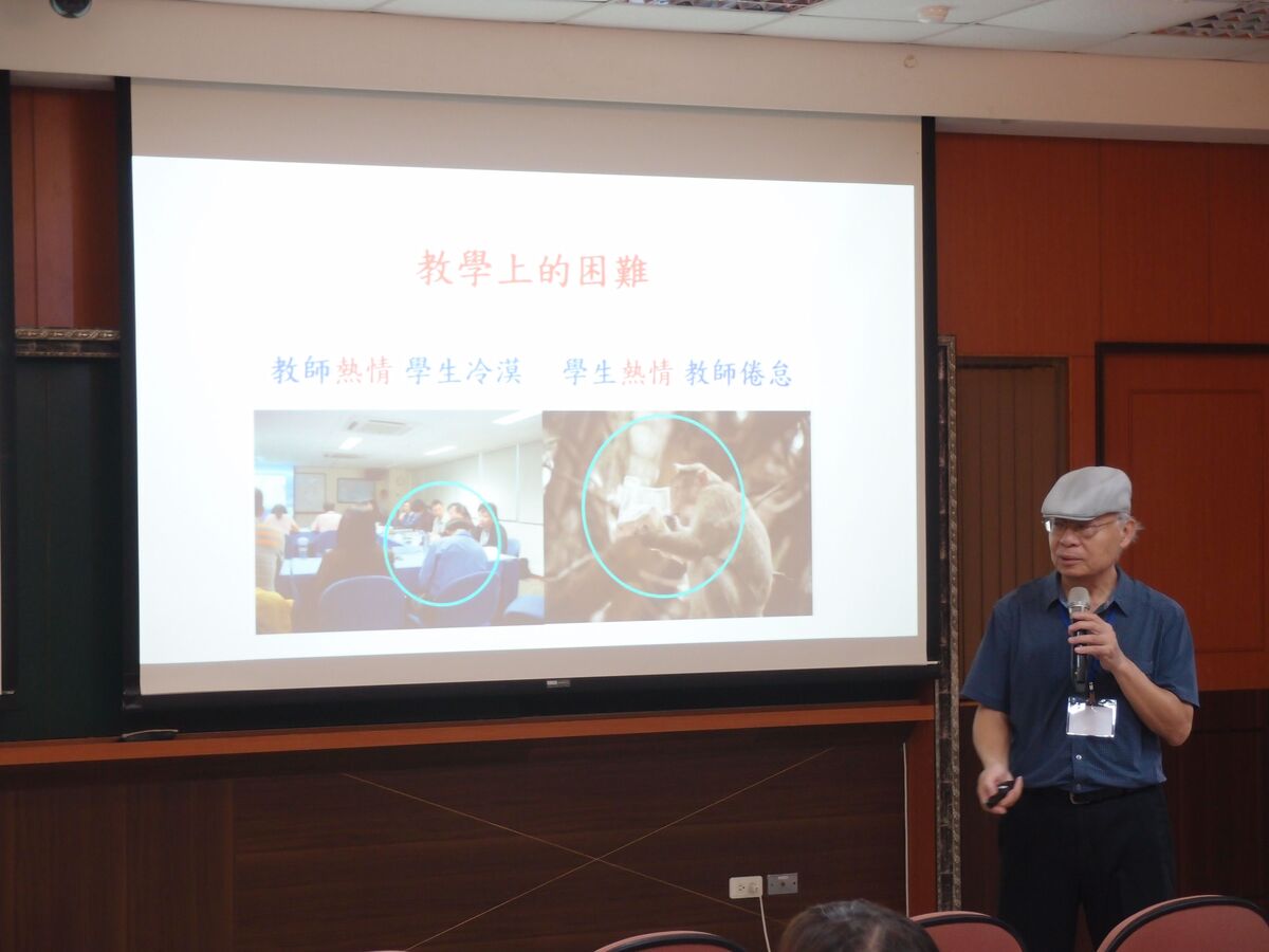 中台神學院院長趙大衛，主講「我國生物科學人才培育的發展進程」。圖片